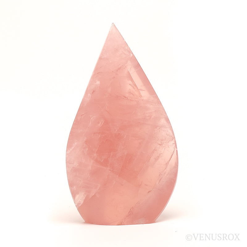 Rose Quartz Polished Flame from Brazil | Venusrox
