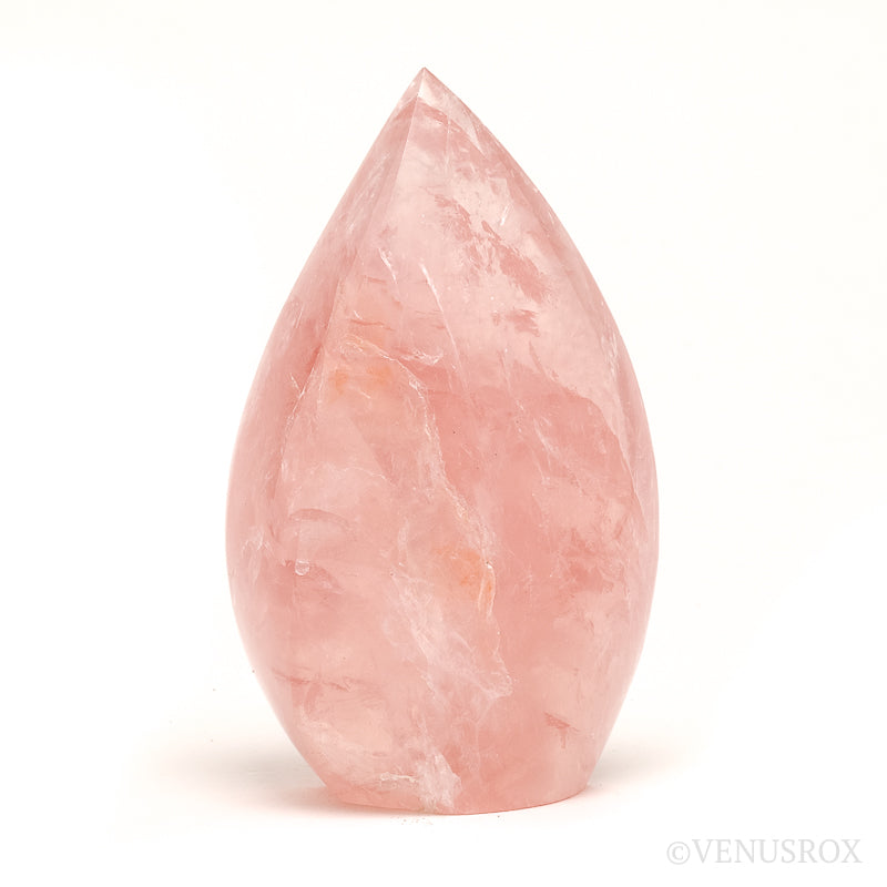Rose Quartz Polished Flame from Brazil | Venusrox
