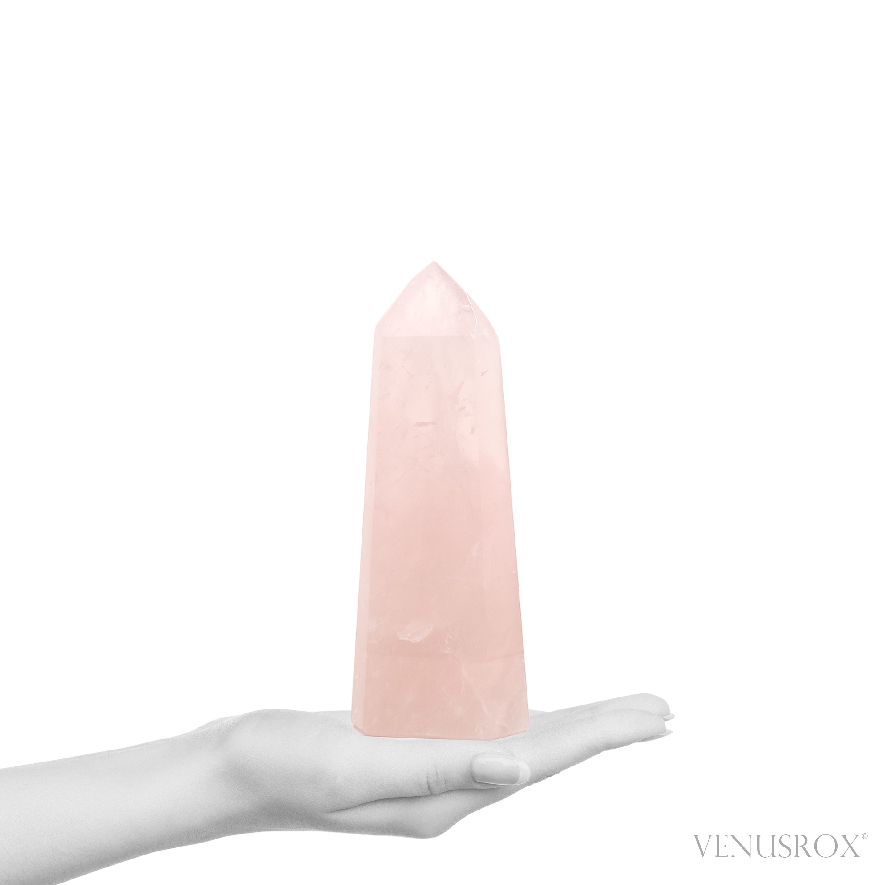 Rose Quartz Polished Point from Brazil | Venusrox