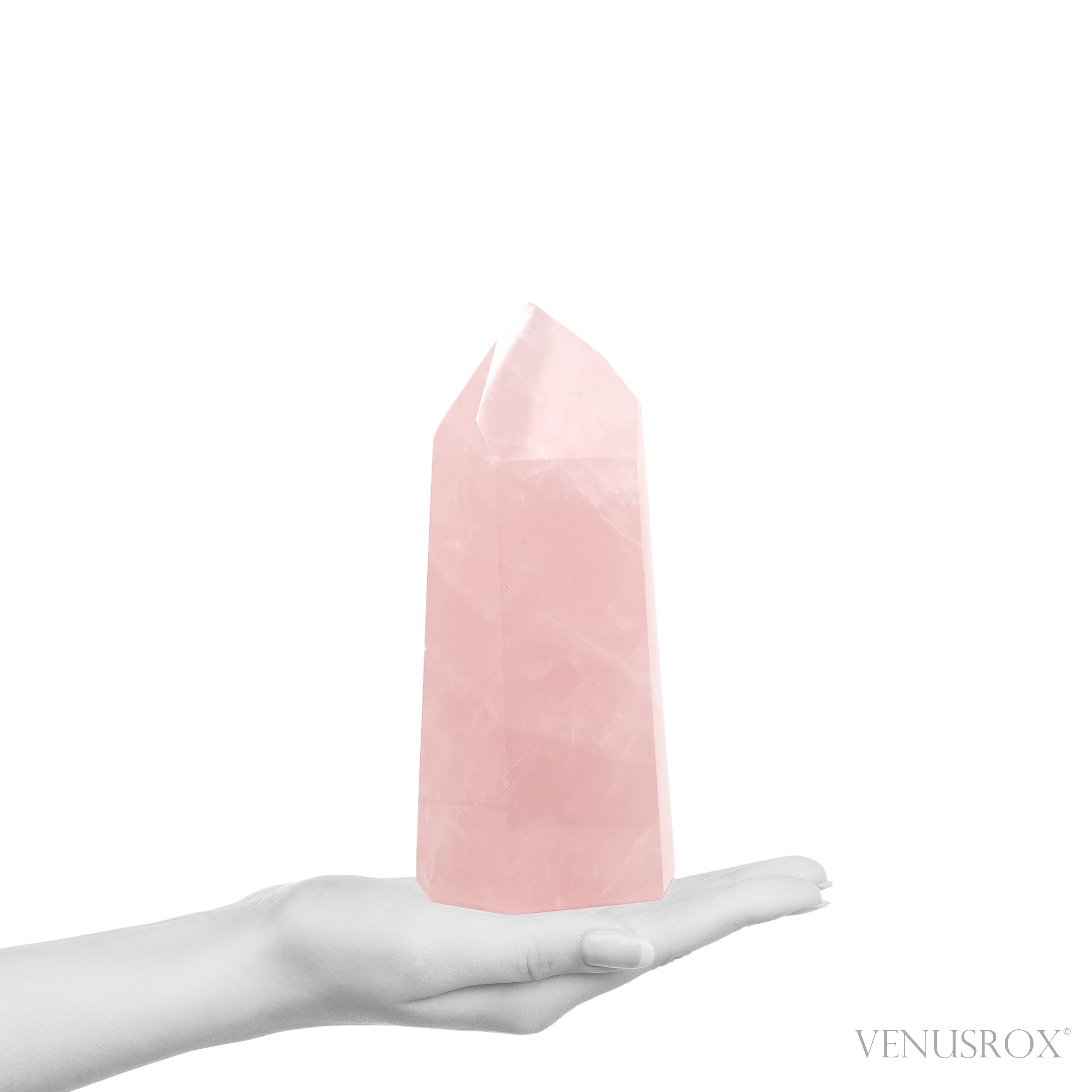 Rose Quartz Polished Point from Brazil | Venusrox