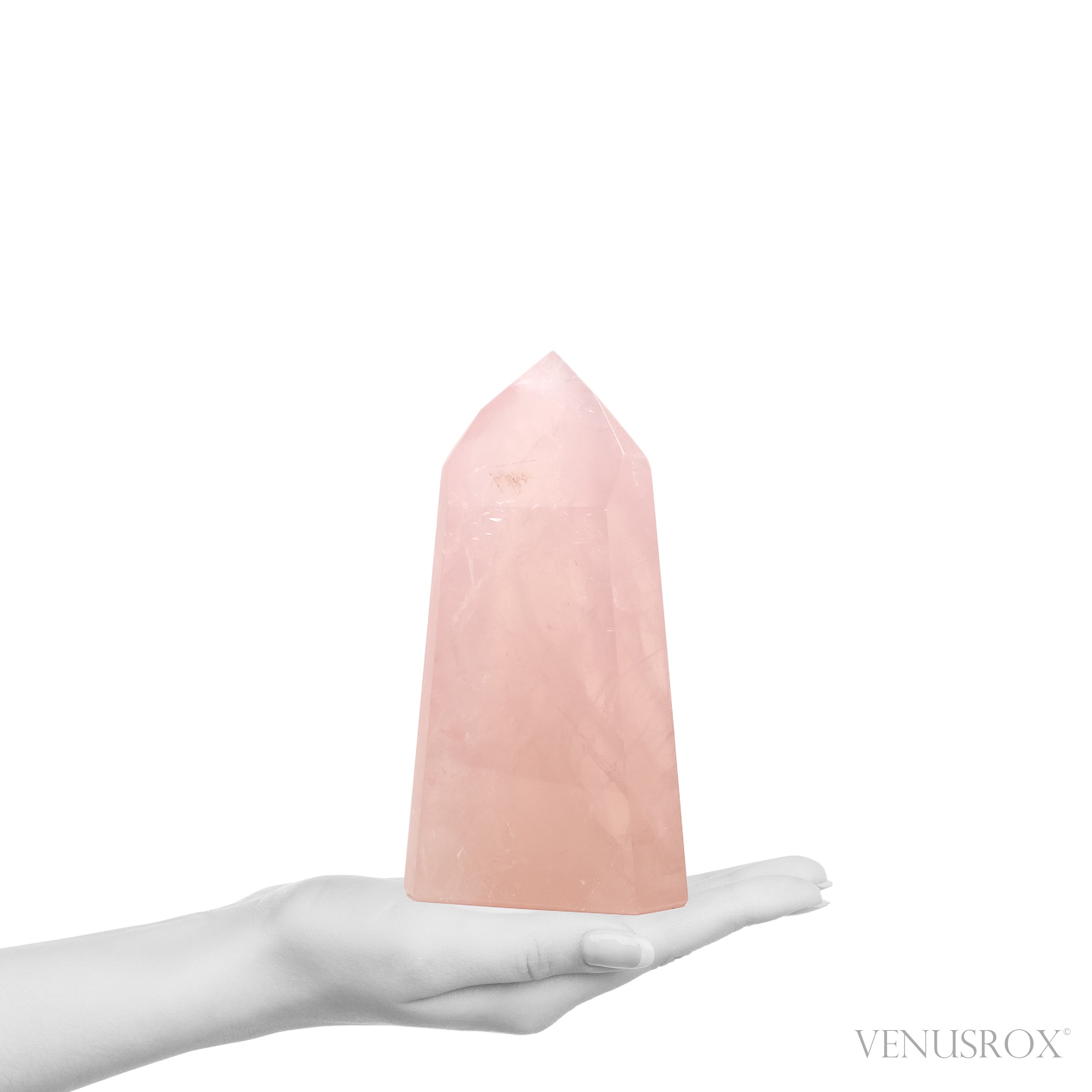 Rose Quartz Polished Point from Brazil | Venusrox