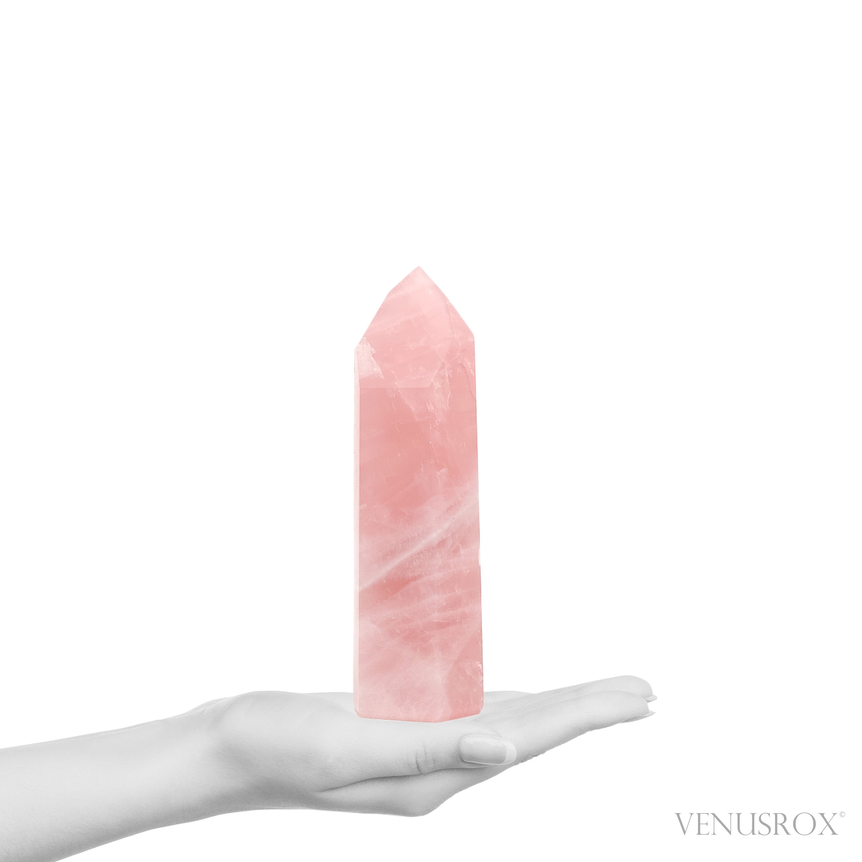 Rose Quartz Polished Point from Brazil | Venusrox