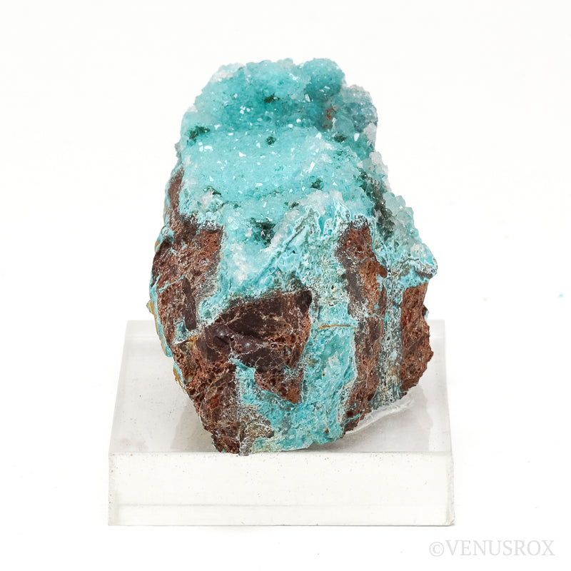 Gem Silica & Chrysocolla with Malachite & Clear Quartz on Matrix Natural Crystal from the Lily Mine, Pisco Umay, Ica, Peru | Venusrox