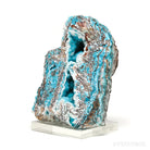 An exceptionally beautiful Gem Silica & Chrysocolla with Quartz on Calcite & Matrix Natural Crystal from the Lily Mine, Pisco Umay, Ica, Peru | Venusrox