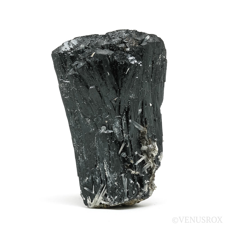 Ilvaite with Clear Quartz Natural Crystal from the Huanggang Mine, Hexigten Banner, Inner Mongolia A.R., China | Venusrox