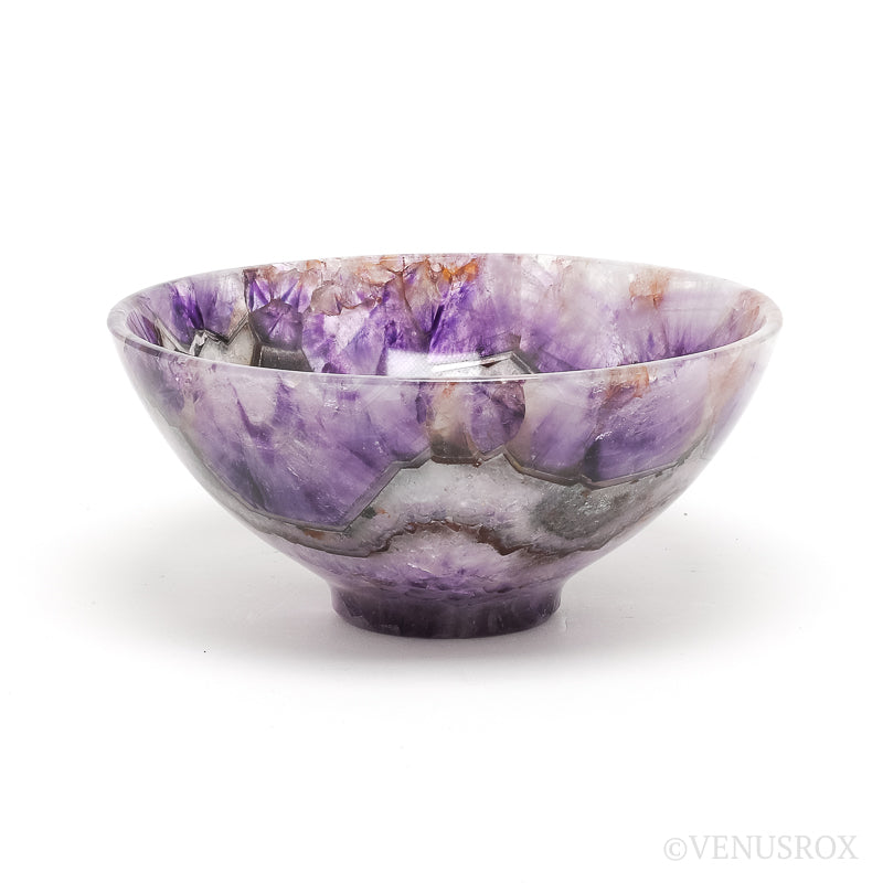 Chevron Amethyst Polished Bowl from India | Venusrox