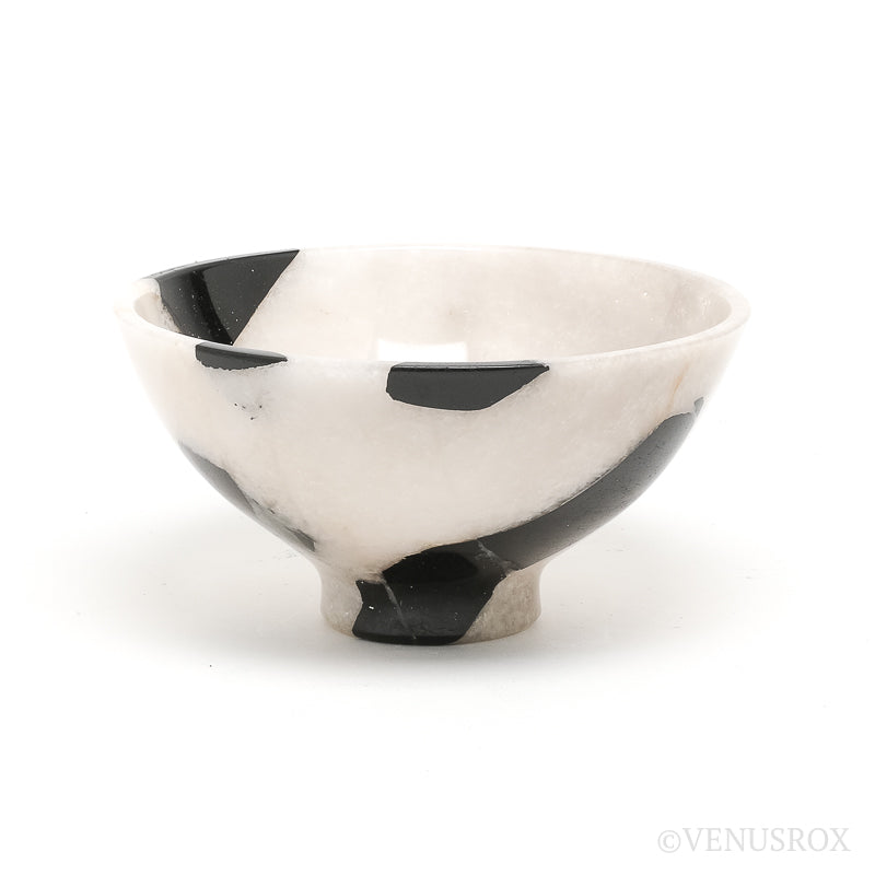 Tourmalinated Quartz Polished Bowl from India | Venusrox