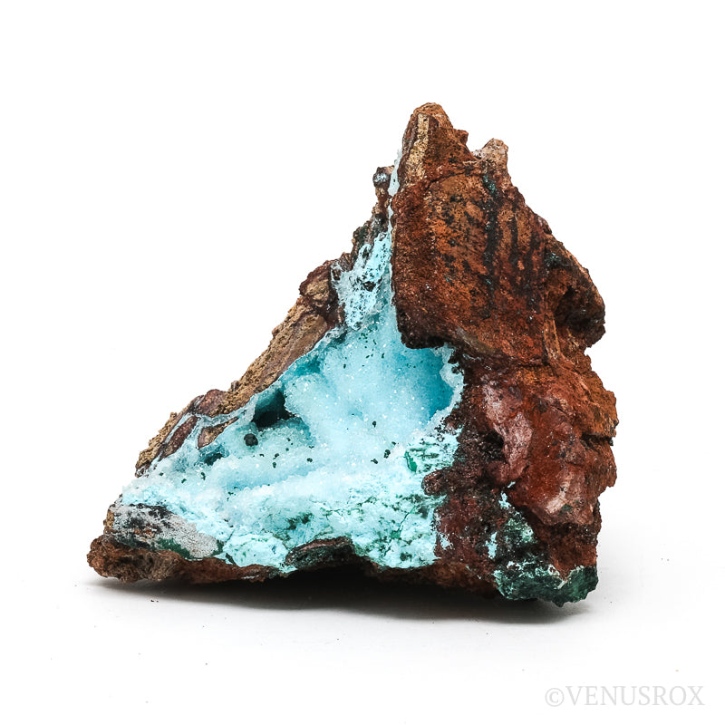 Chrysocolla with Malachite, Clear Quartz & Matrix Natural Crystal from the Tenke-Fungurume Area, Lualaba, Democratic Republic of the Congo | Venusrox