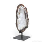 Agate Part Polished/Part Natural Geode from Brazil mounted in a bespoke stand | Venusrox