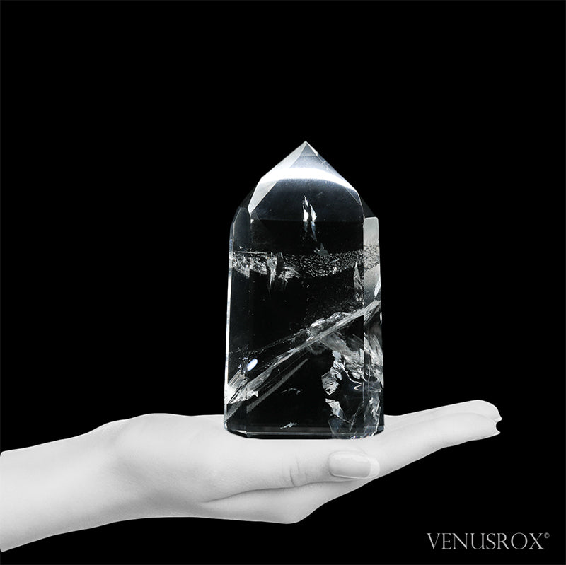 Clear Quartz Polished Point from Tocantins, Brazil | Venusrox