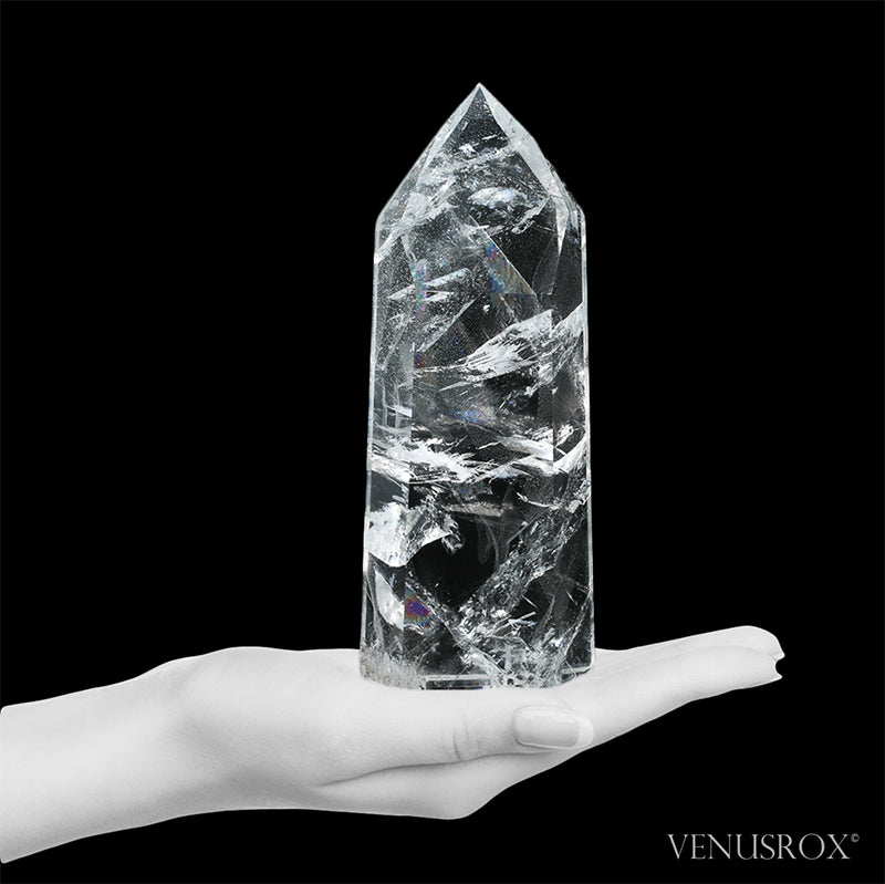 Clear Quartz Polished Point from Tocantins, Brazil | Venusrox