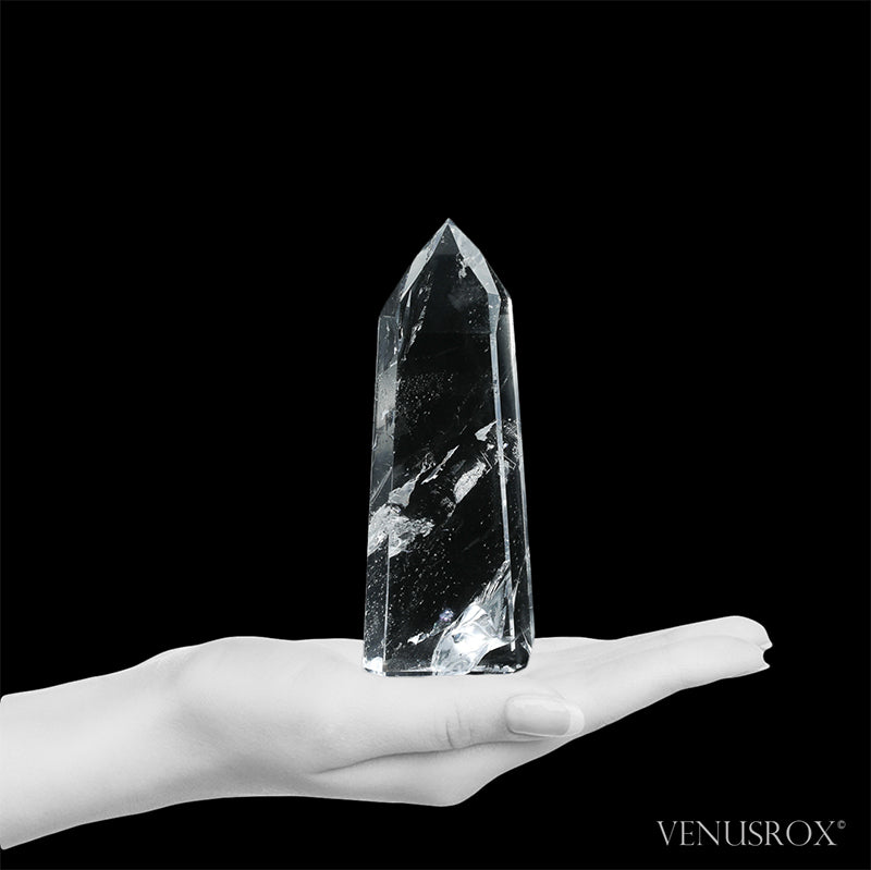 Clear Quartz Polished Point from Tocantins, Brazil | Venusrox