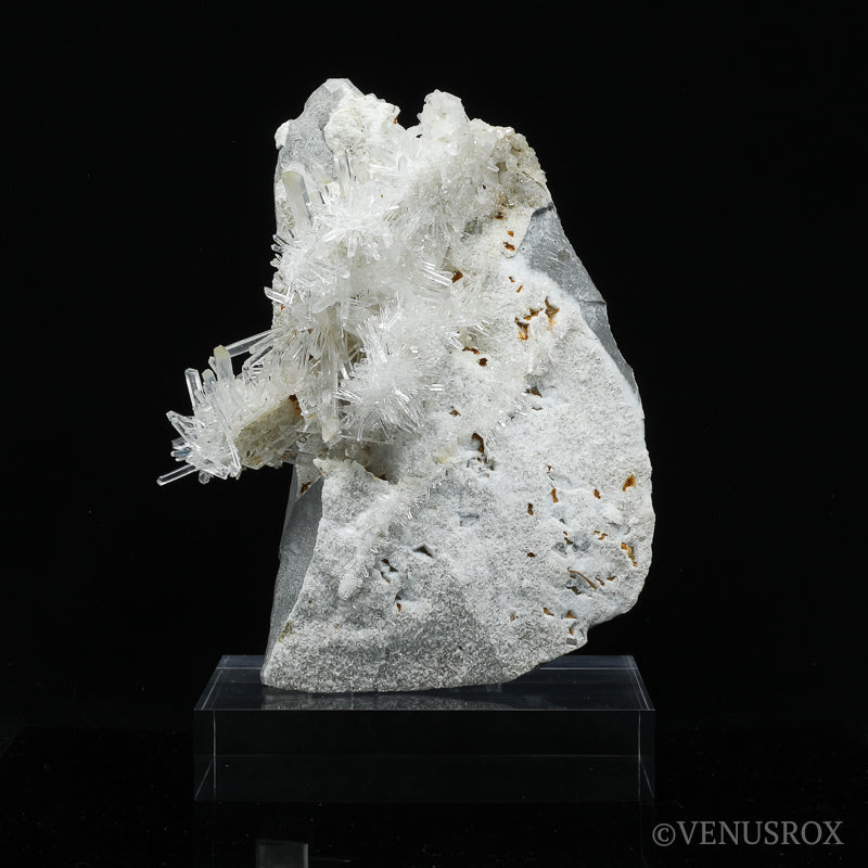Mango/Blue Smoke Quartz on Matrix Natural Cluster from the Santander Province, Colombia mounted on a bespoke stand | Venusrox