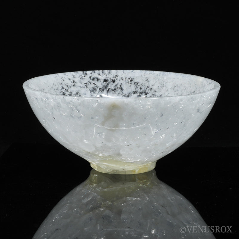 Clear Quartz with Calcite Polished Bowl from India | Venusrox