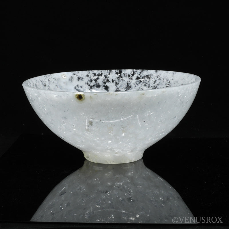 Clear Quartz with Calcite Polished Bowl from India | Venusrox