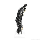 Black Tourmaline with Smoky Quartz & Hyalite Opal Natural Cluster from the Erongo Mountains, Namibia mounted on a bespoke stand | Venusrox