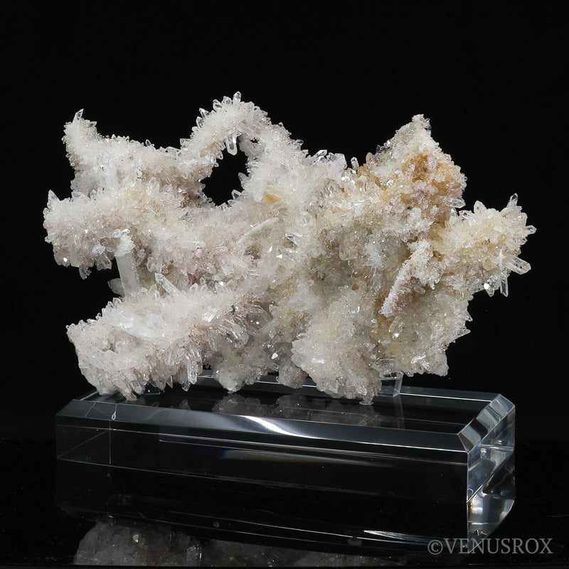 Clear Quartz Natural Cluster from the Santander Province, Colombia mounted on a bespoke stand | Venusrox