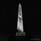 Clear Quartz with Albite & Mica Part Polished/Part Natural Point from Brazil mounted on a bespoke stand | Venusrox