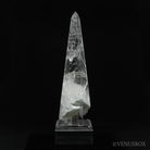 Clear Quartz with Albite & Mica Part Polished/Part Natural Point from Brazil mounted on a bespoke stand | Venusrox