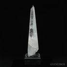 Clear Quartz with Albite & Mica Part Polished/Part Natural Point from Brazil mounted on a bespoke stand | Venusrox