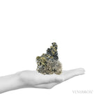 Clear Quartz, Dolomite & Chalcopyrite on Pyrite & Sphalerite Natural Cluster from the Trepča Mining Complex, Trepča Valley, Kosovska Mitrovica, Kosovska Mitrovica District, Kosovo | Venusrox