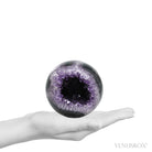 Amethyst with Agate Geode Sphere from Brazil | Venusrox