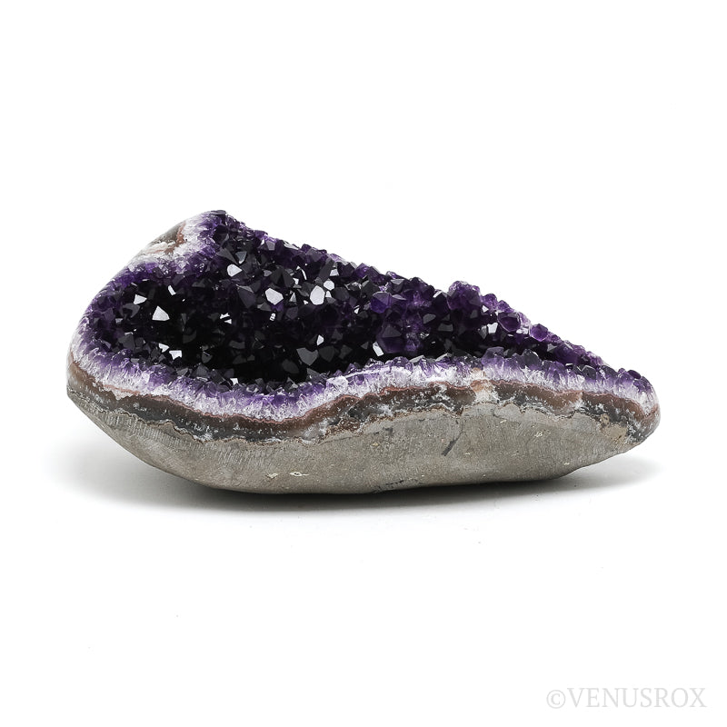 Amethyst with Agate & Matrix Part Polished/Part Natural Cluster from Uruguay | Venusrox
