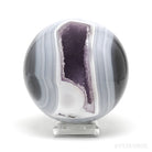 Amethyst with Agate Geode Sphere from Brazil | Venusrox