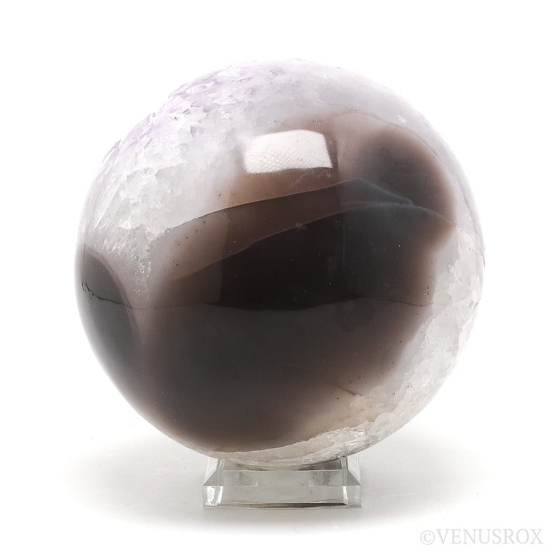 Amethyst with Quartz & Agate Geode Sphere from Brazil | Venusrox