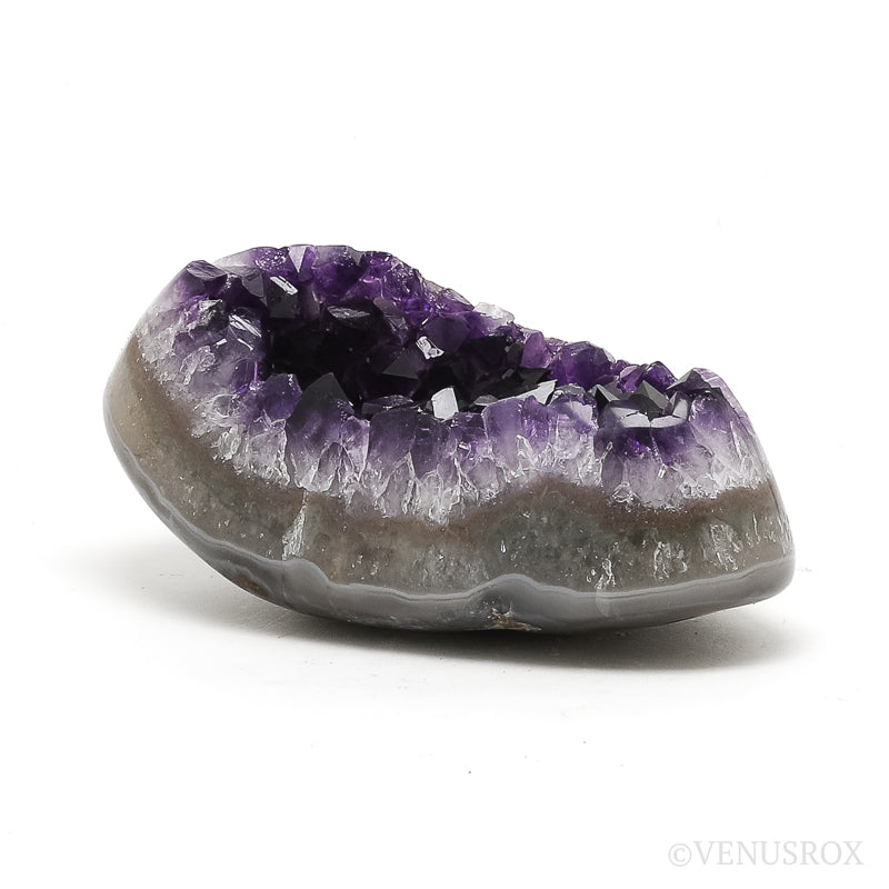 Amethyst with Agate & Matrix Part Polished/Part Natural Cluster from Uruguay | Venusrox