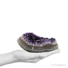 Amethyst with Agate & Matrix Part Polished/Part Natural Cluster from Uruguay | Venusrox