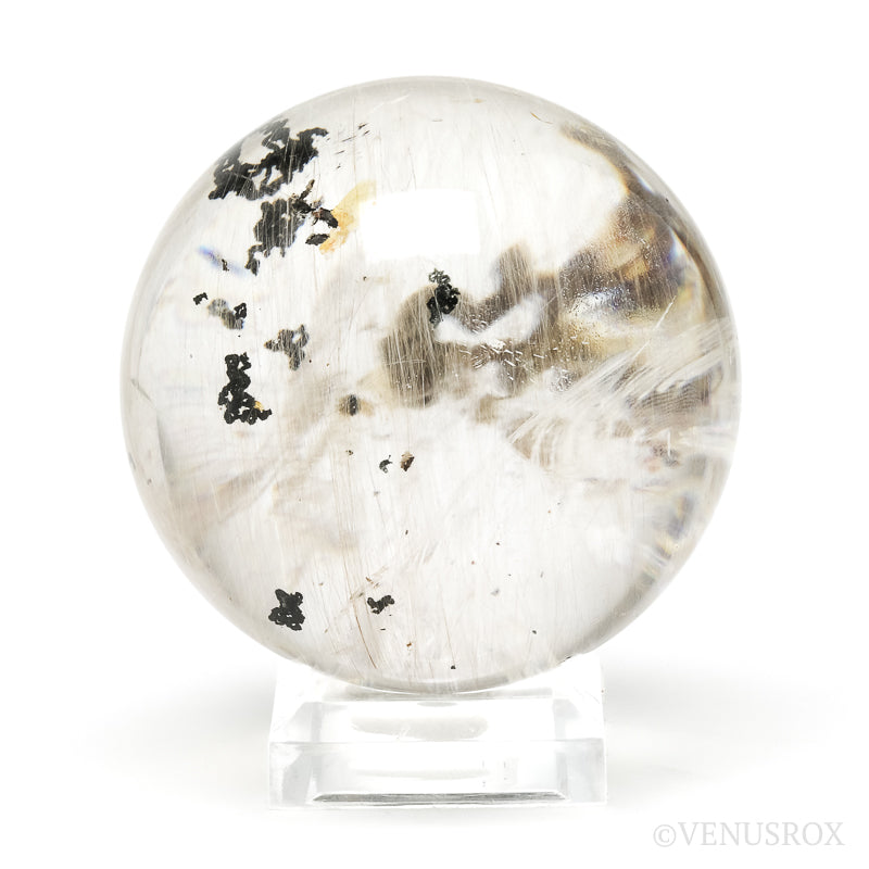 Rutilated Dendritic Quartz Polished Sphere from Madagascar | Venusrox