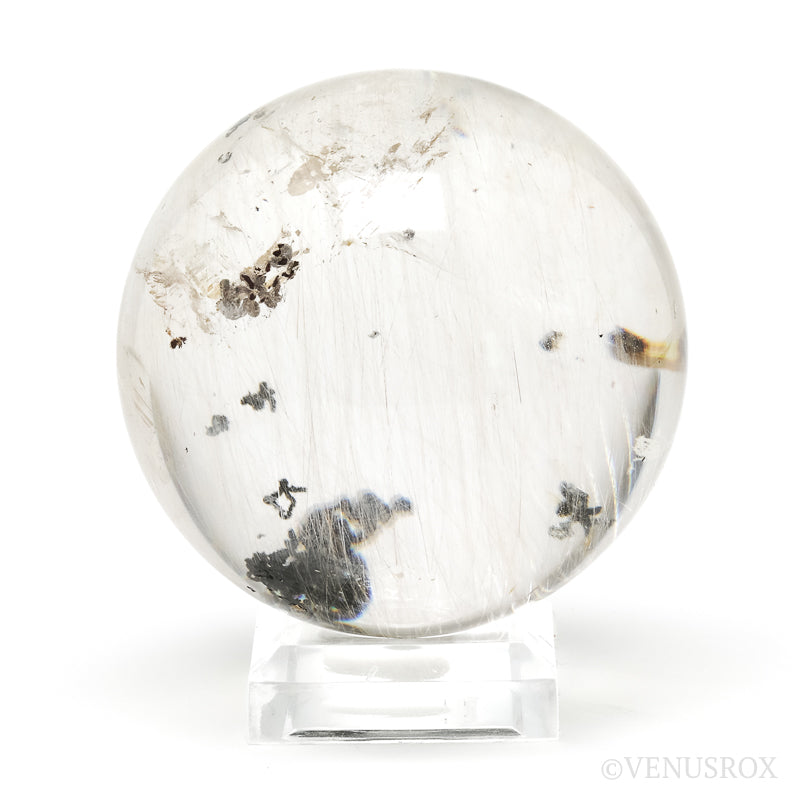 Rutilated Dendritic Quartz Polished Sphere from Madagascar | Venusrox