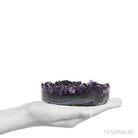 Amethyst with Agate & Matrix Part Polished/Part Natural Cluster from Uruguay | Venusrox