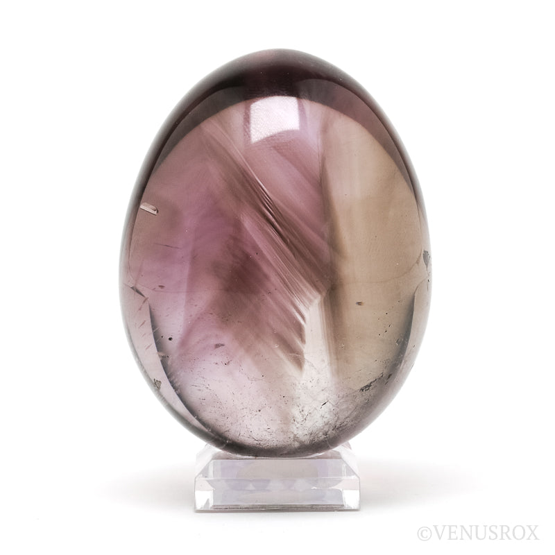 Amethyst & Smoky Phantom Quartz Polished Egg from Madagascar | Venusrox