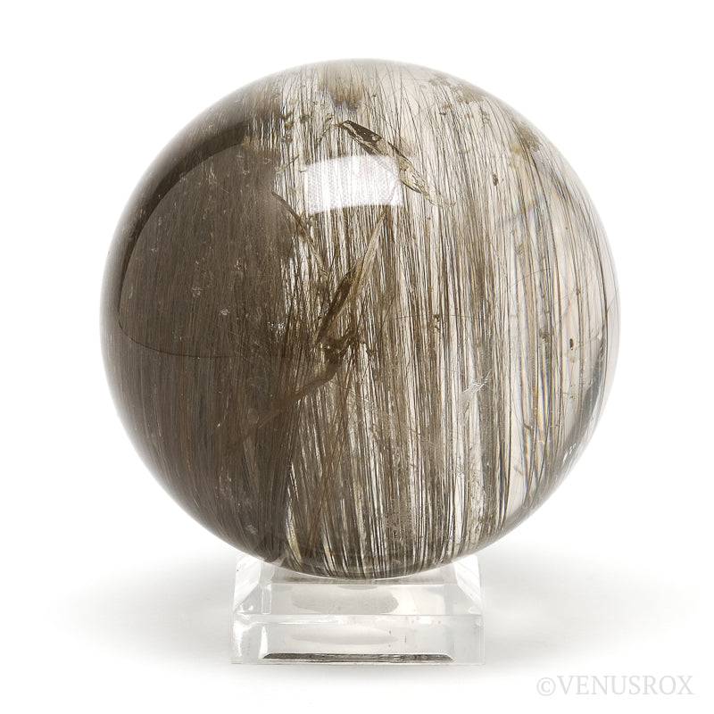 Rutilated Lodalite Quartz Polished Sphere from Brazil | Venusrox