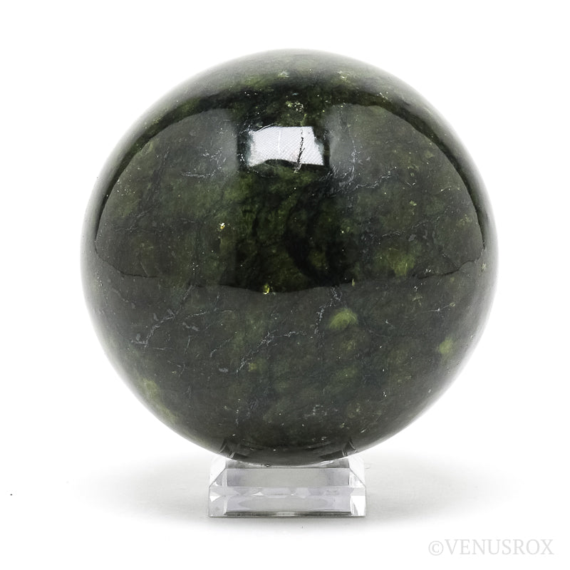 Serpentine Polished Sphere from the Bazhenov mine, Urals, Russia | Venusrox