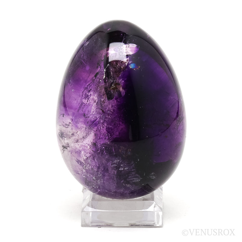 Amethyst Phantom Quartz Polished Egg from the Goboboseb Mountains, Namibia | Venusrox