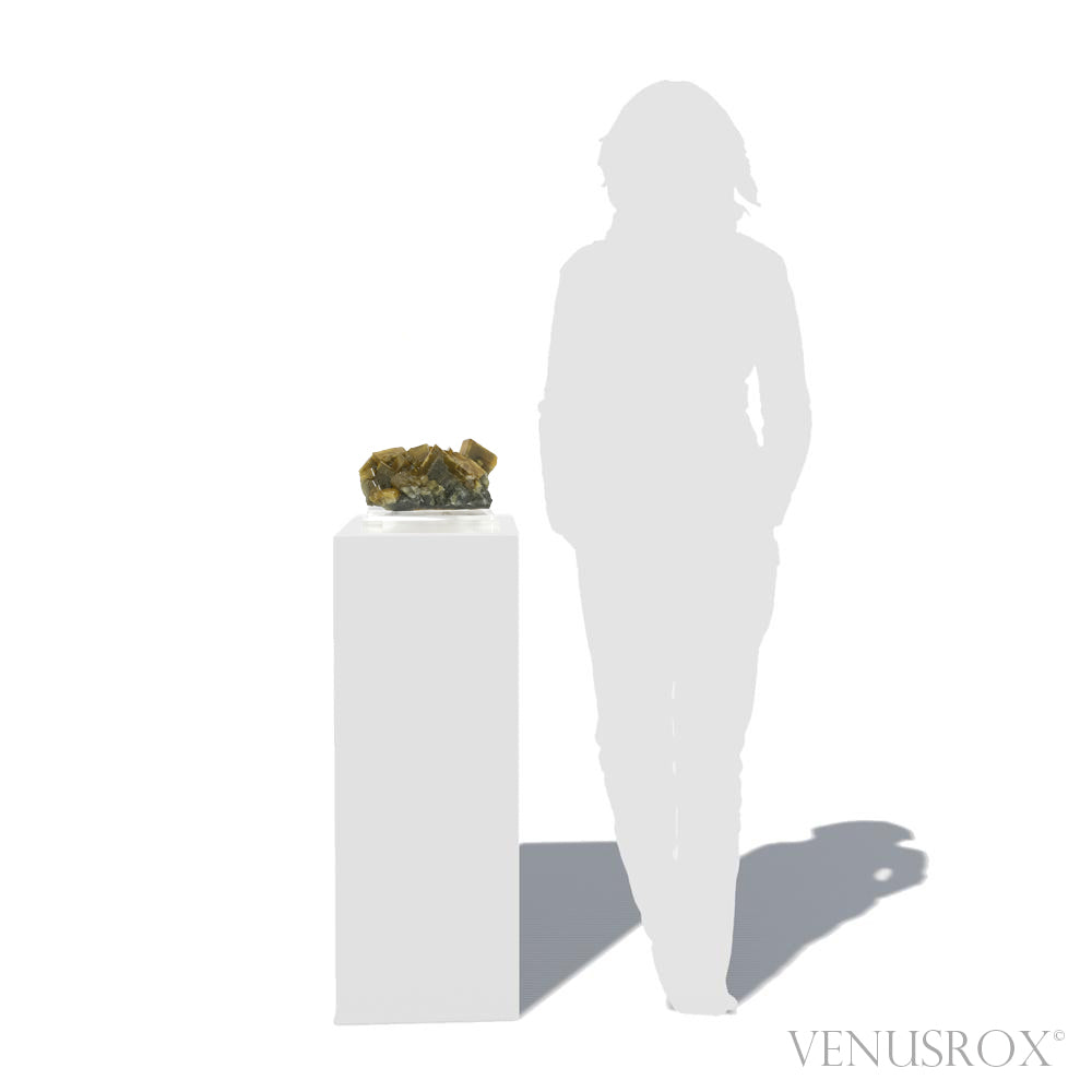 Barite Cluster from Xiefang Mine, Ruijin County, Ganzhou, Jiangxi, China, mounted on a bespoke stand | Venusrox