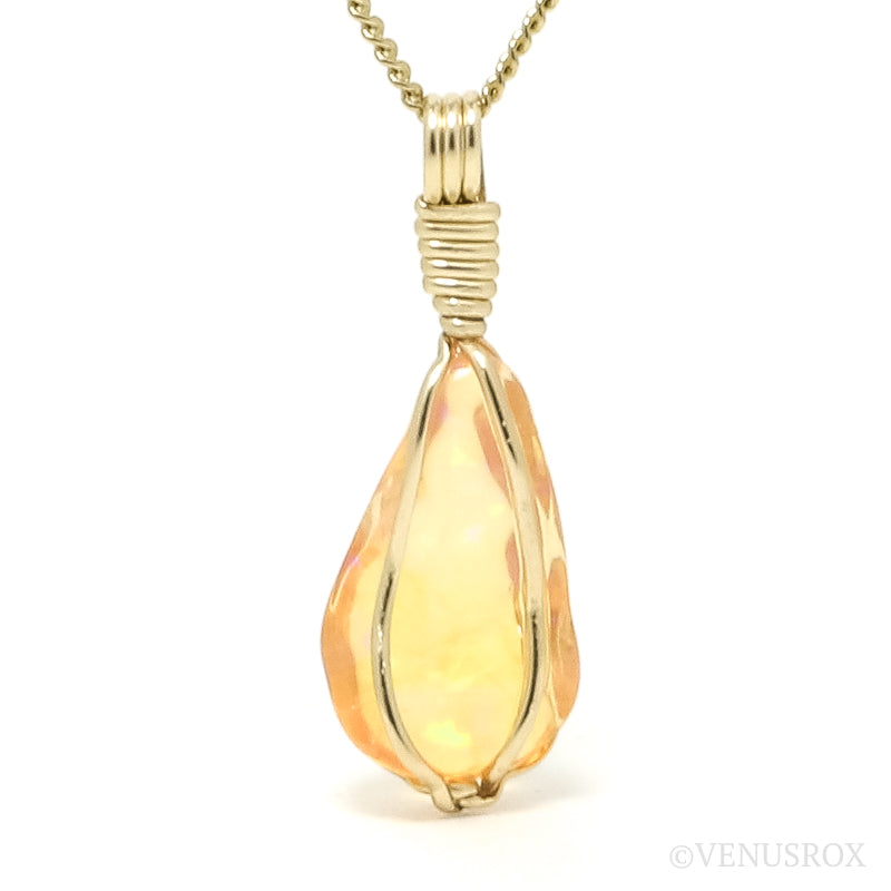 Fire Opal Pendant from Mexico | Venusrox