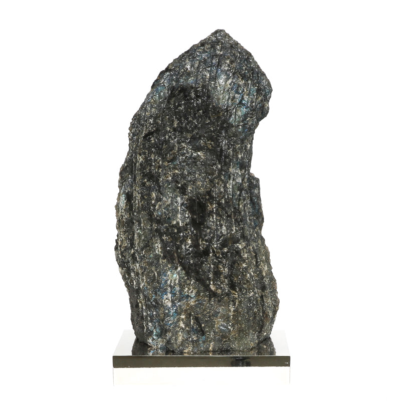 Labradorite Part Polished/Part Natural Freeform from Madagascar mounted on a bespoke stand | Venusrox