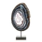 Agate with Amethyst Polished Slice from Brazil mounted in a bespoke stand | Venusrox