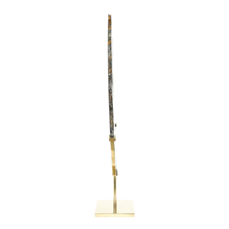 Agate Polished Slice from Brazil mounted in a bespoke stand | Venusrox