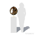 Agate with Clear Quartz Polished Slice from Brazil mounted in a bespoke stand | Venusrox