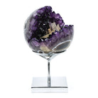 Amethyst with Agate & Calcite Geode Sphere from Brazil | Venusrox