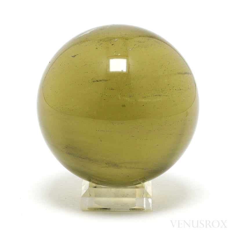 Libyan Gold Tektite Polished Sphere from the Libyan/Egyptian Border, Sahara Desert | Venusrox