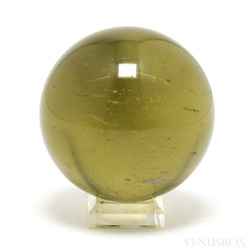Libyan Gold Tektite Polished Sphere from the Libyan/Egyptian Border, Sahara Desert | Venusrox