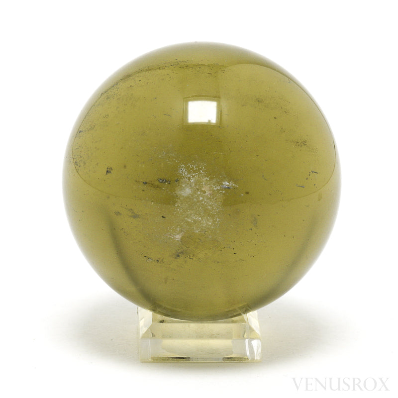 Libyan Gold Tektite Polished Sphere from the Libyan/Egyptian Border, Sahara Desert | Venusrox