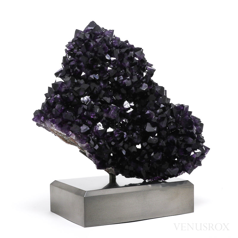 Amethyst Natural Cluster from Uruguay mounted on a bespoke stand | Venusrox