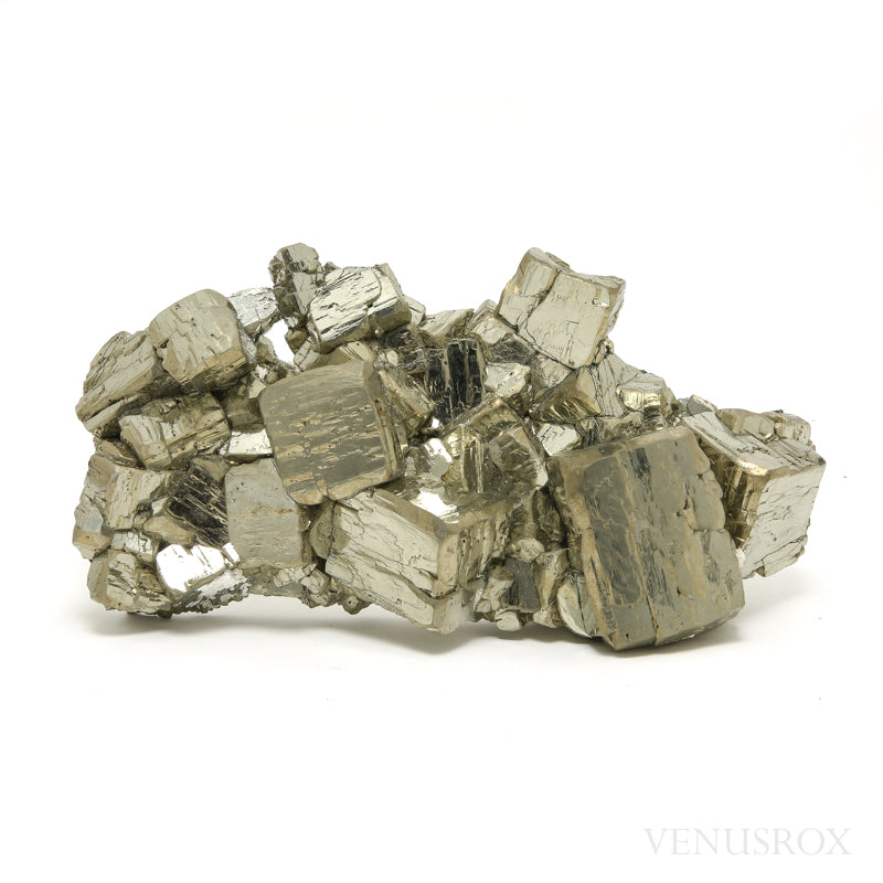 Pyrite Natural Cluster from the Huanzala Mine, Huallanca District, Huanuco Department, Peru | Venusrox